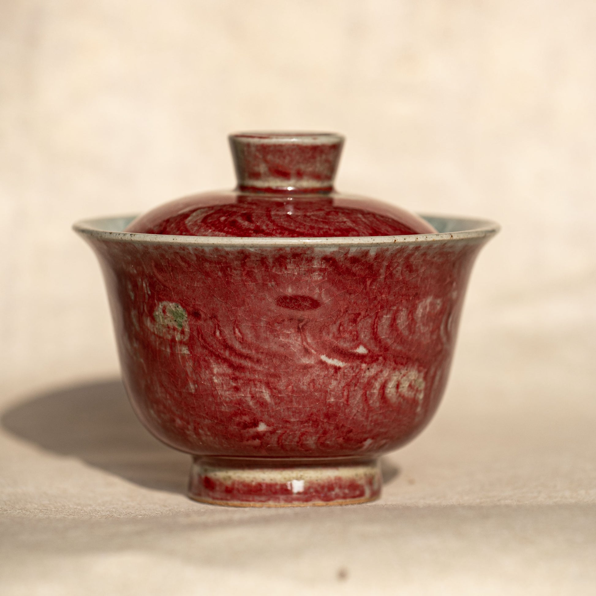 Youlihong porcelain cup red and green