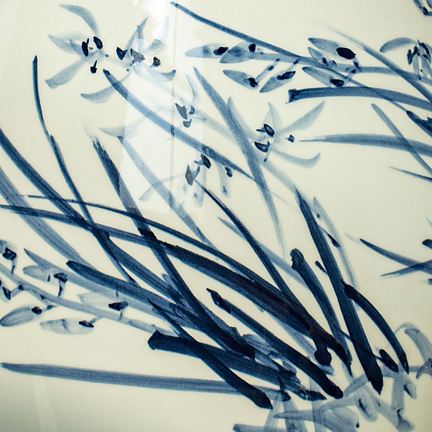 Orchid & Calligraphy Vase
