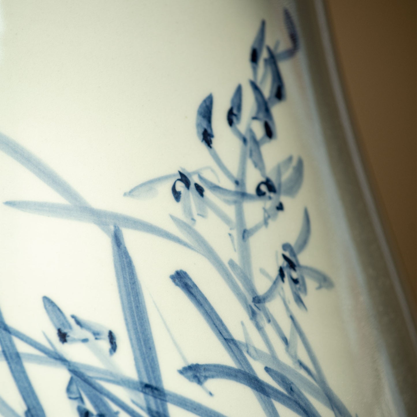 Orchid & Calligraphy Vase