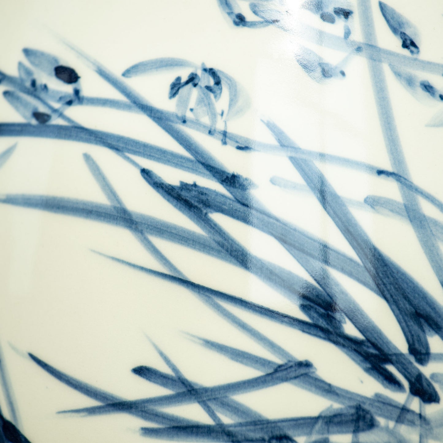 Orchid & Calligraphy Vase
