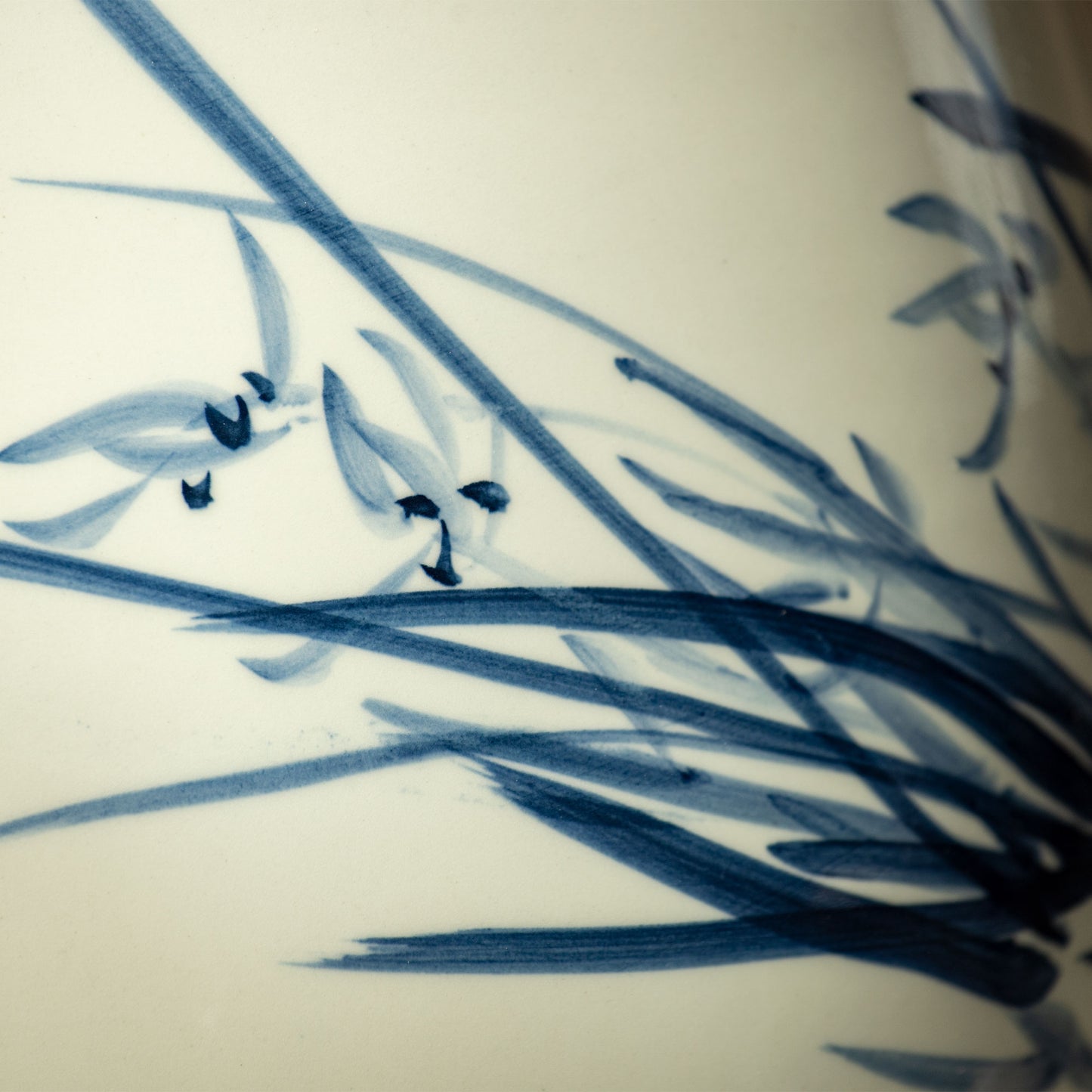 Orchid & Calligraphy Vase