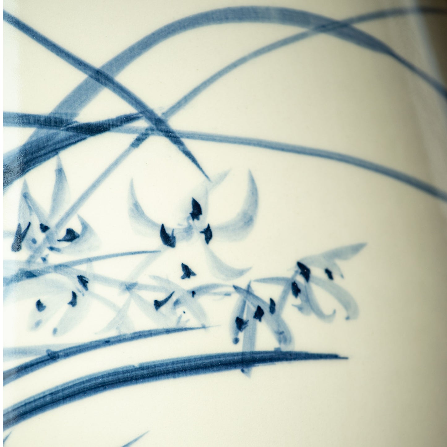 Orchid & Calligraphy Vase